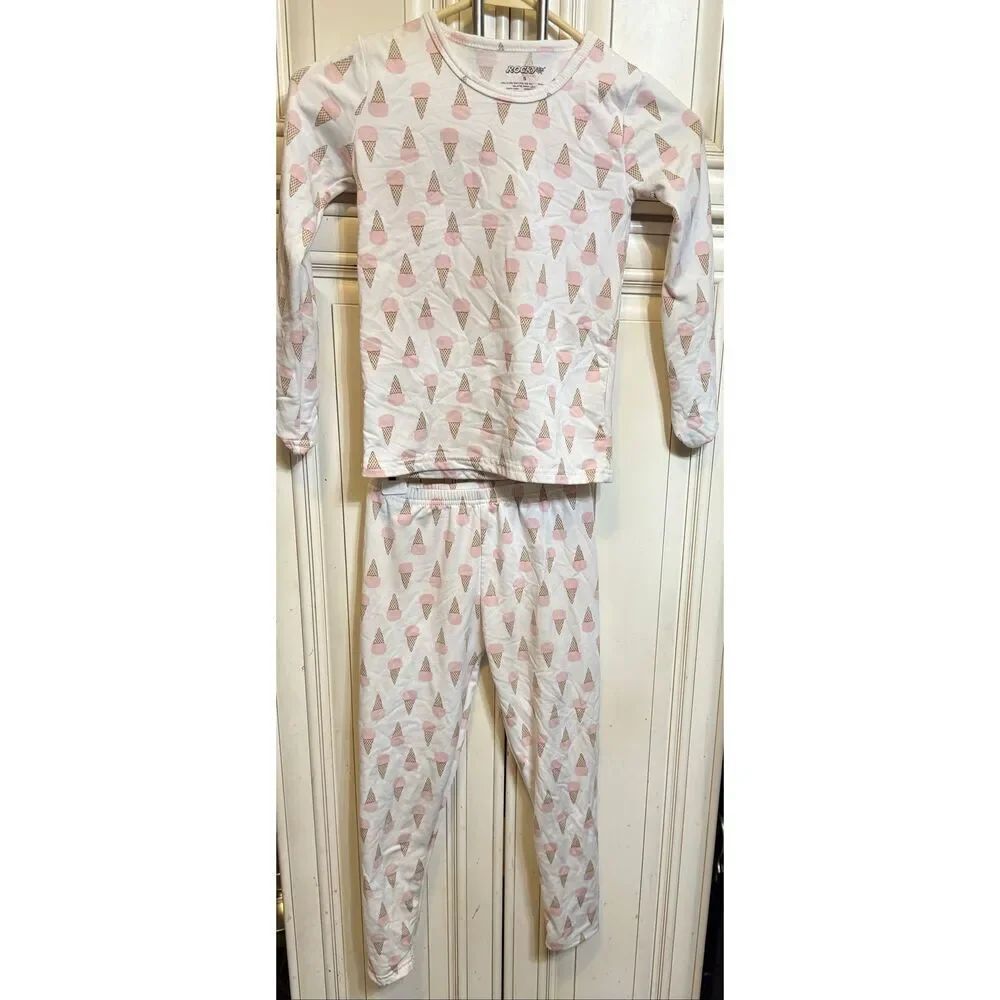 Rocky Kids 2 Piece Ice Cream Print Long Sleeve Pajama Set Multicolor Small
